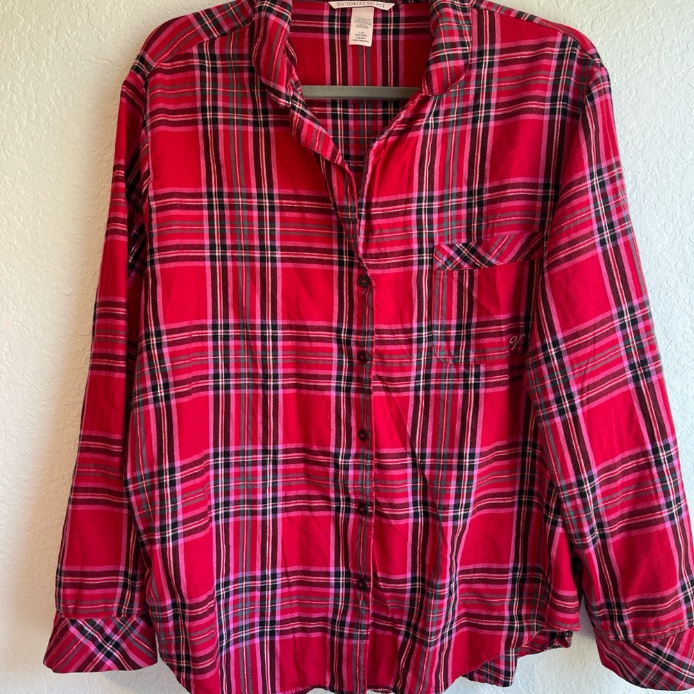 VS Red Flannel Button-Shirt